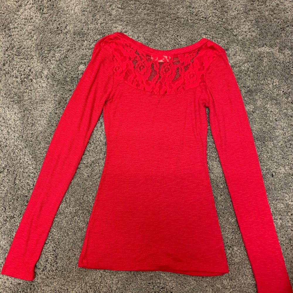 Pink long sleeve shirt
